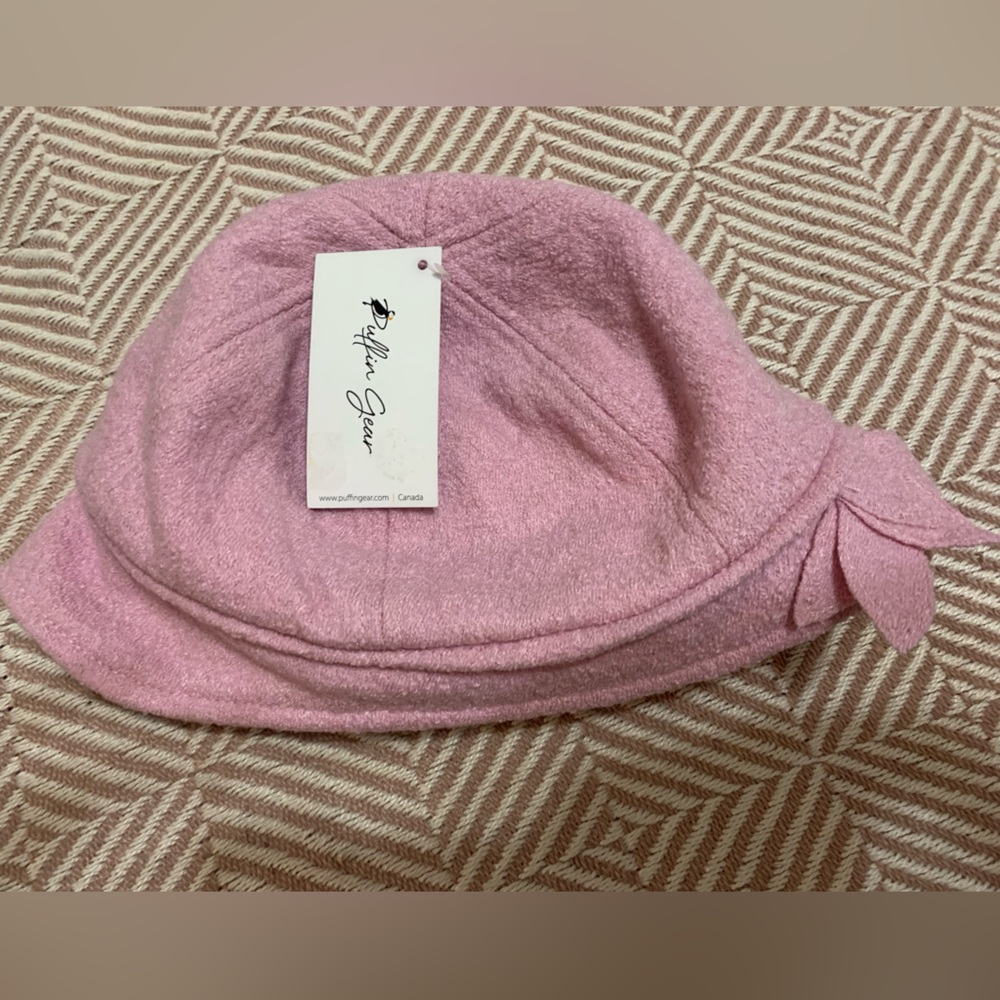 Puffin Gear wool Pink Women's Hat, size medium, sweet, feminine, classic